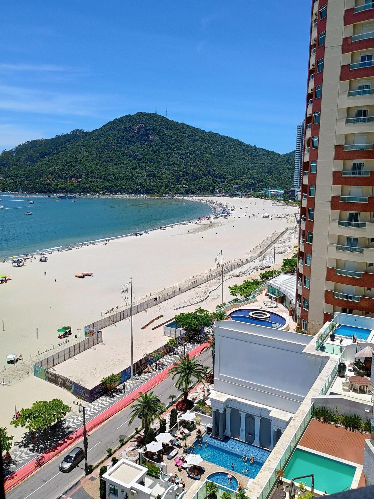 Appartamento Excelente Ap Pe Na Areia Vista Mar Balneário Camboriú Esterno foto
