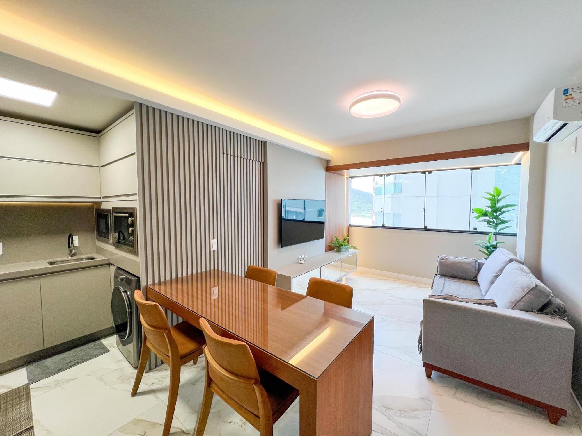Appartamento Excelente Ap Pe Na Areia Vista Mar Balneário Camboriú Esterno foto